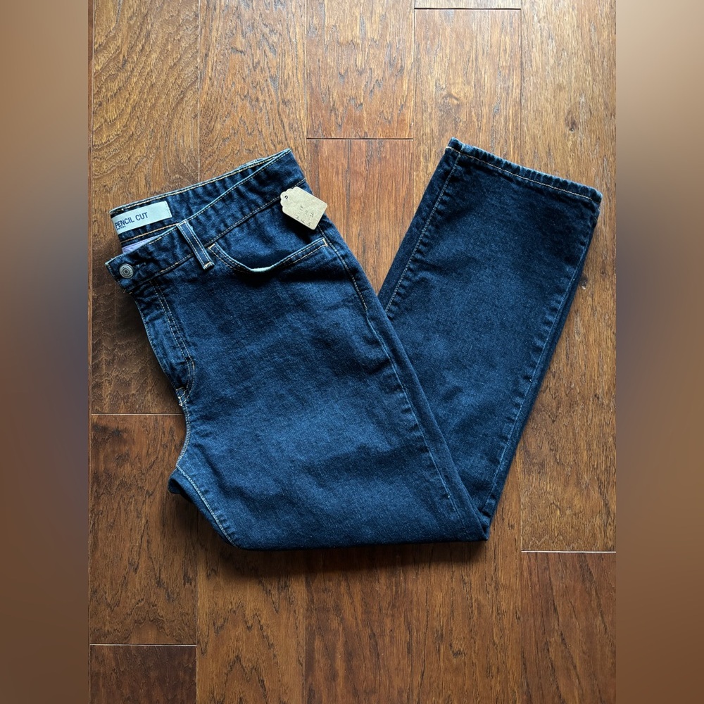 GAP Y2K Straight Pencil Cut Jeans | Dark Indigo | Size 14R